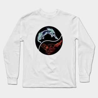 Yin and yang Hatia and Skole Long Sleeve T-Shirt